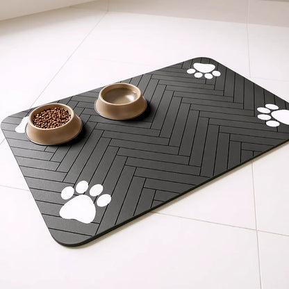 Spill-Catch Feeding Mat, included in the New Puppy Kit